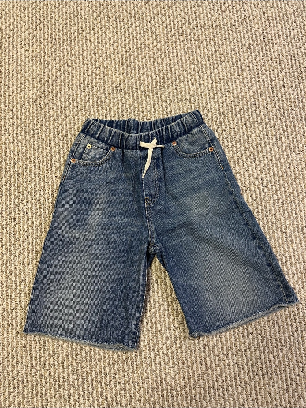 NWT MM6 Maison Margiela Kids Blue Denim Pull-On Shorts